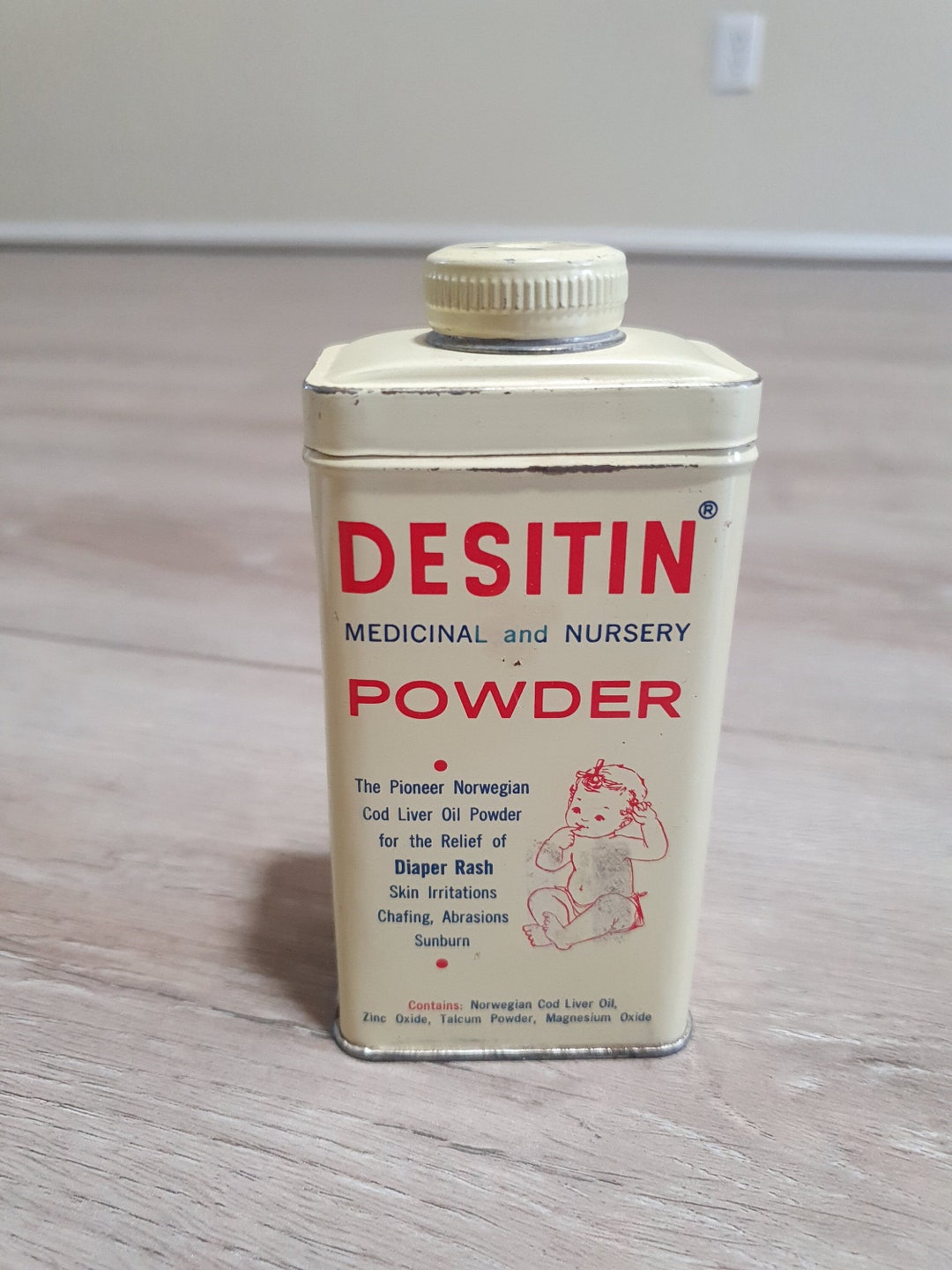 Vintage Miniature Tin Destin Baby Powder Etsy