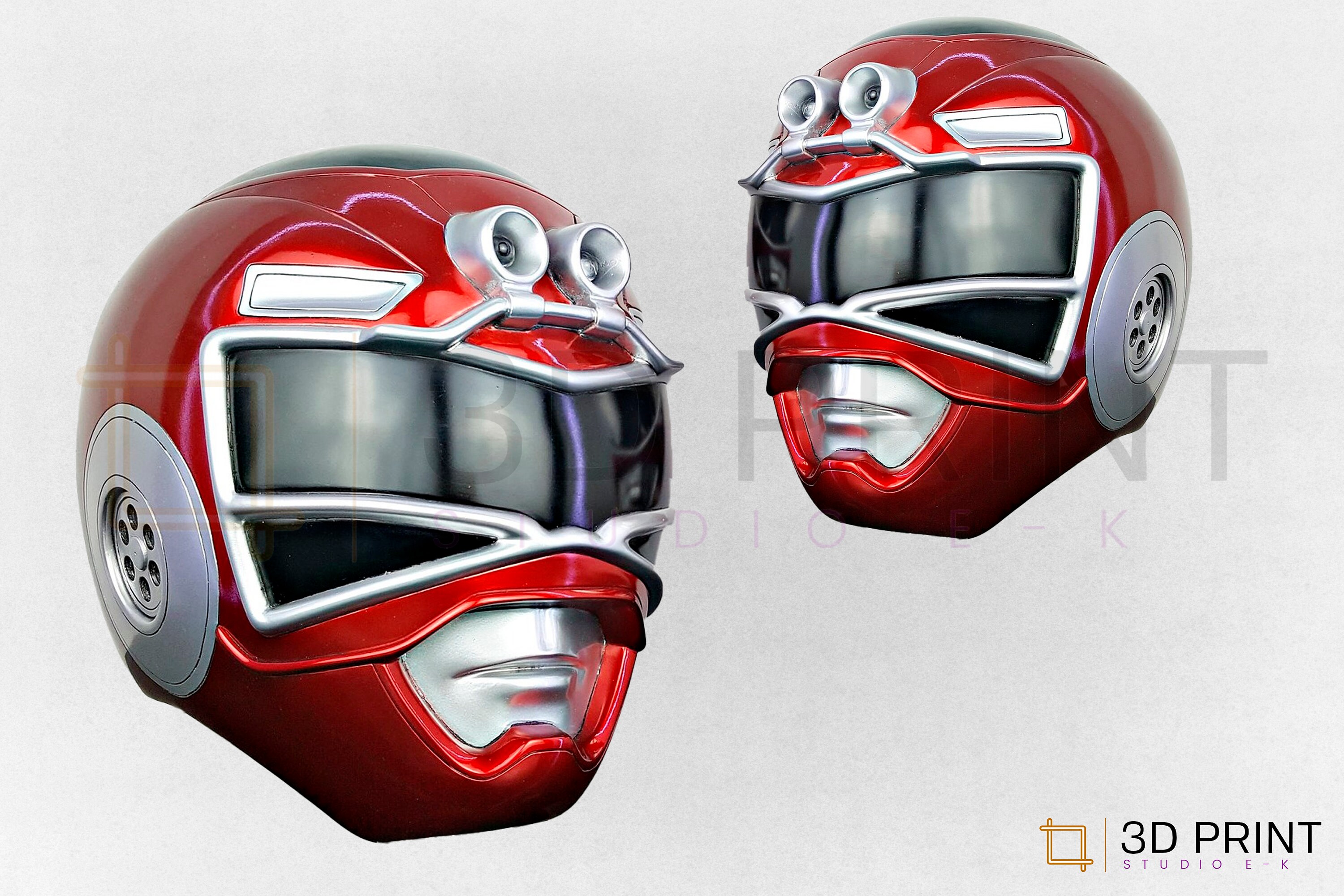 Power Ranger Red Turbo Helmet Stl File Ready to Be Printed Etsy UK