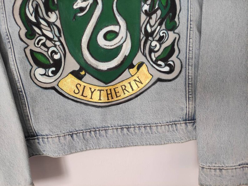 slytherin denim jacket