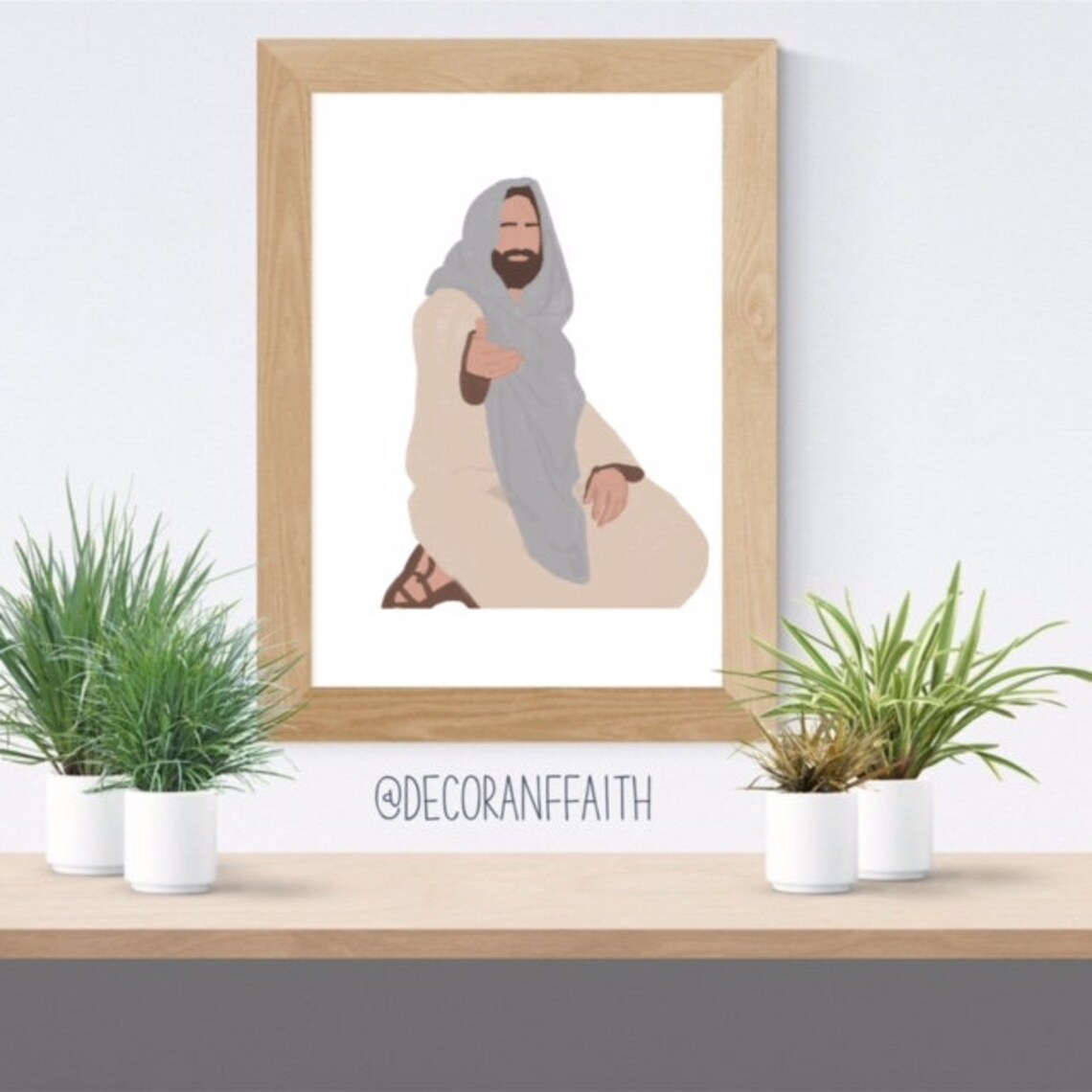 Jesus With Hands Extended Jesus My Comforter Christian Etsy