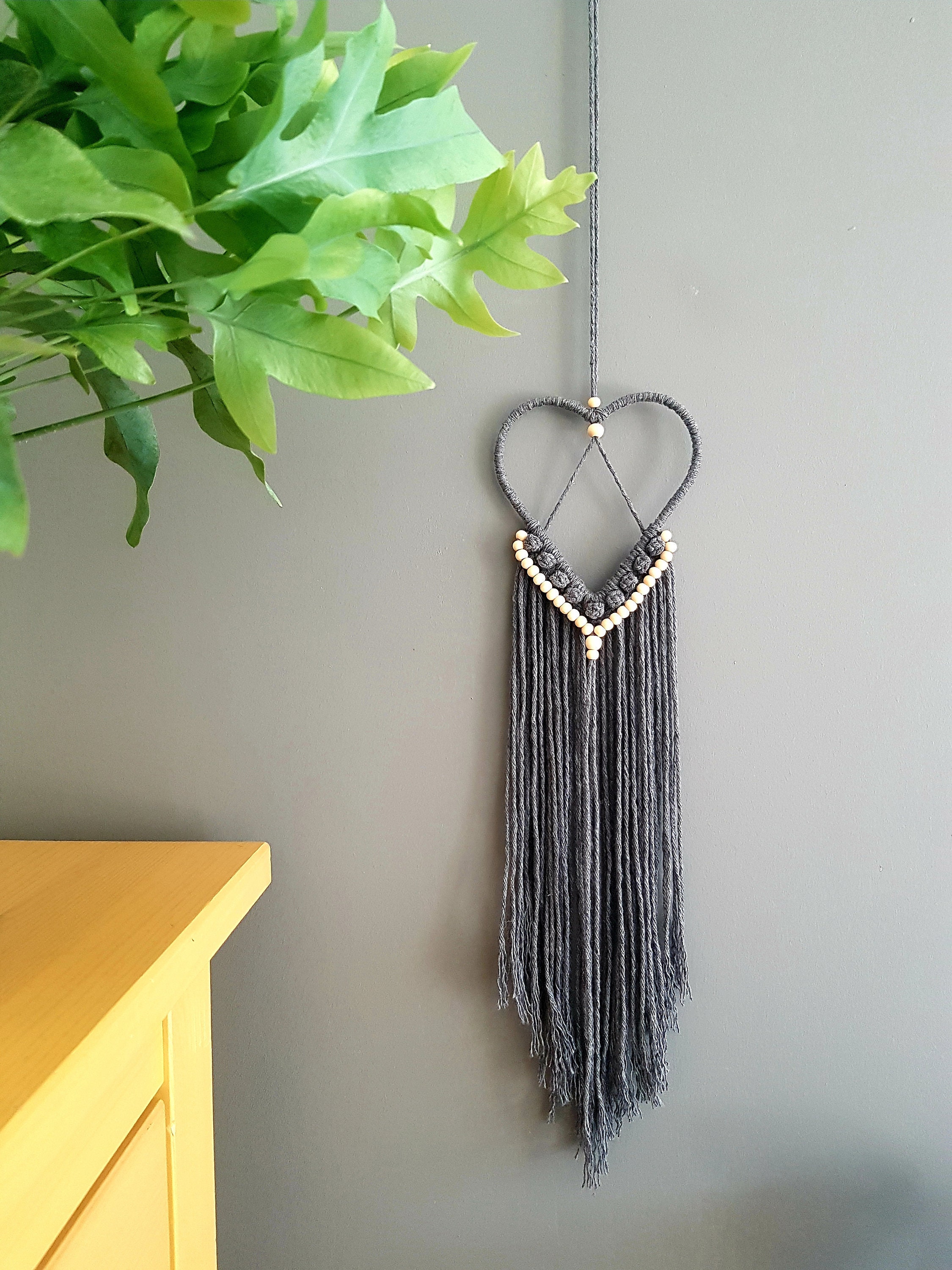 Macrame Heart Wall Hanging/ Macrame Wall Decoration/ Dream Etsy UK