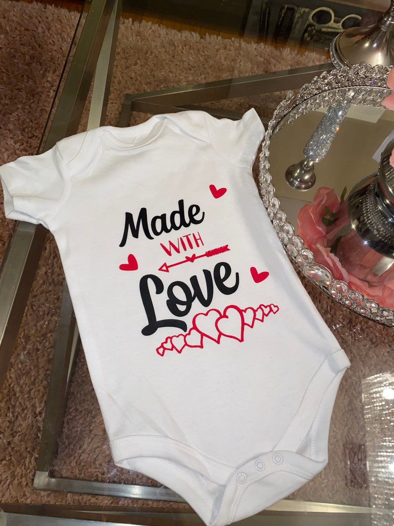 Valentines baby onesie