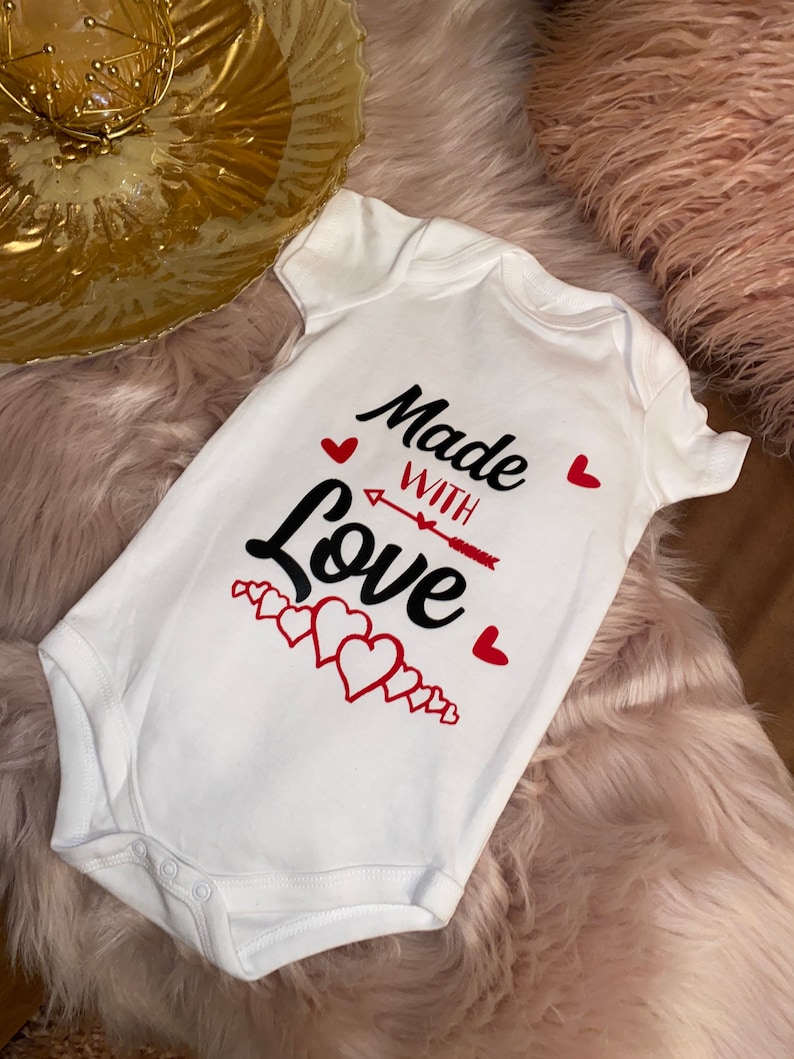 Valentines baby onesie