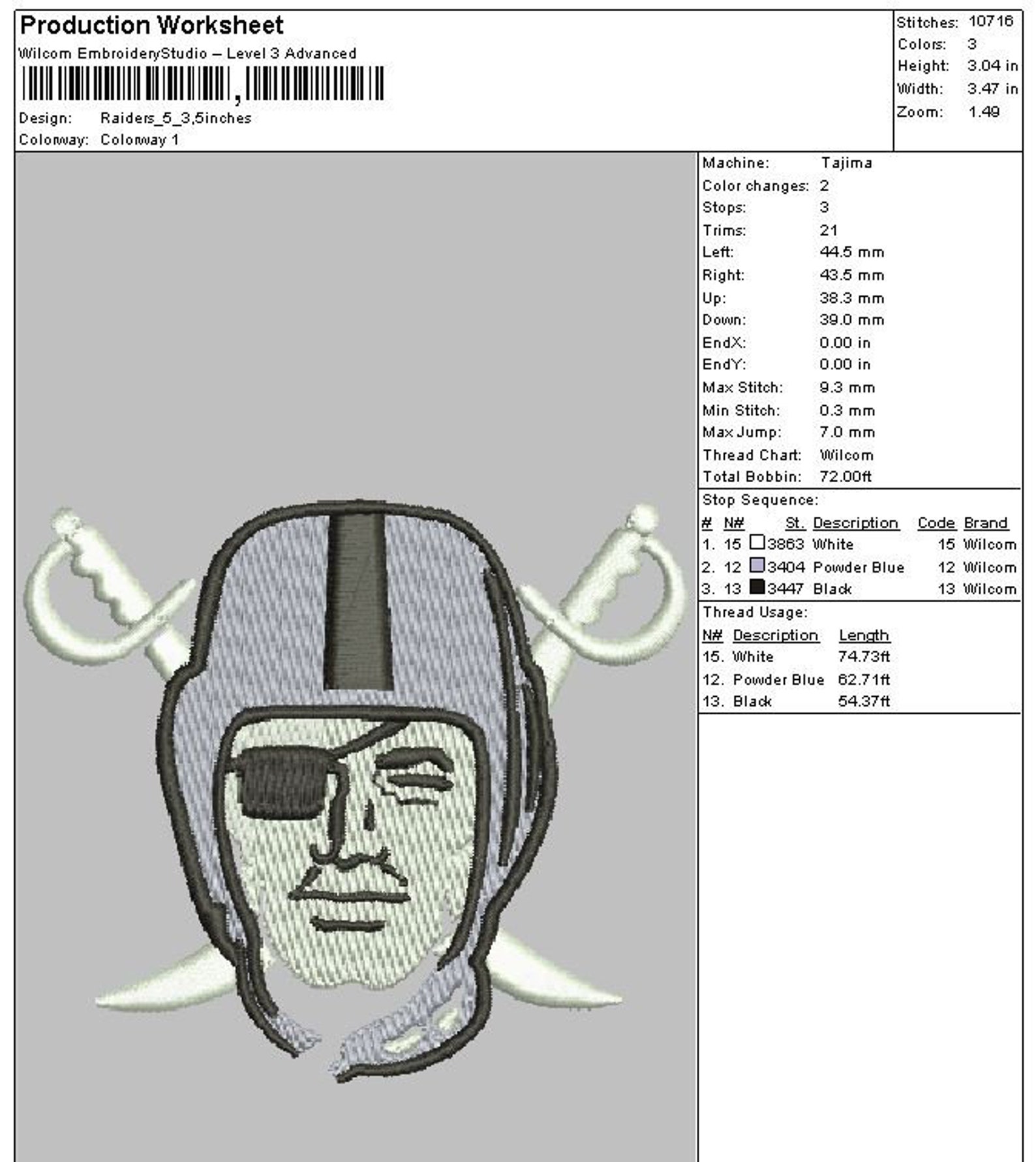 Raiders Machine Embroidery Design from 3 till 6 inches Etsy