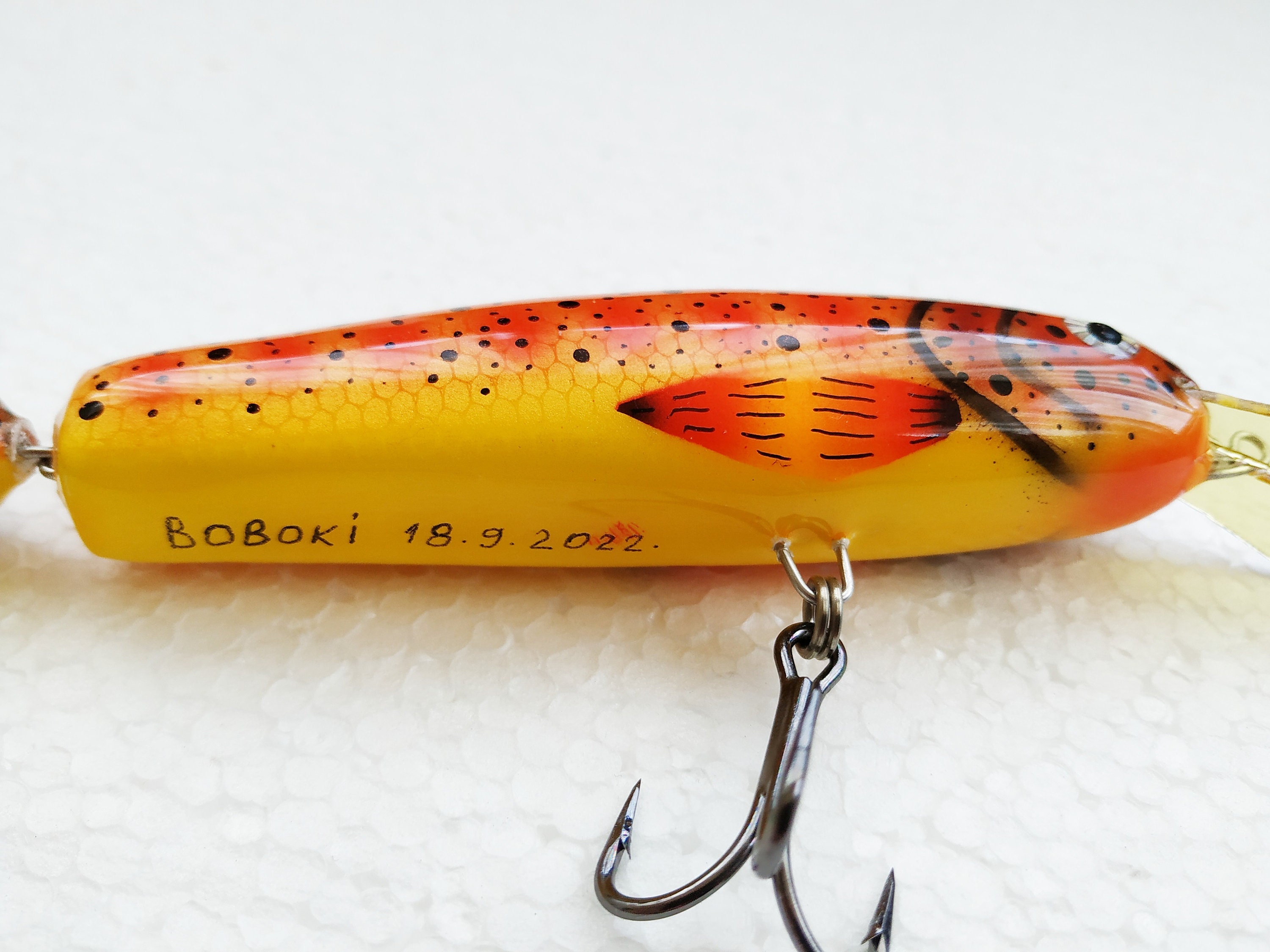 15 Cm 6'' Handmade Jointed Wooden Lure Etsy