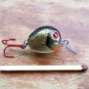 Leurre de pêche micro-crankbait en bois fait main de 1,5 CM - 0,6 POUCE