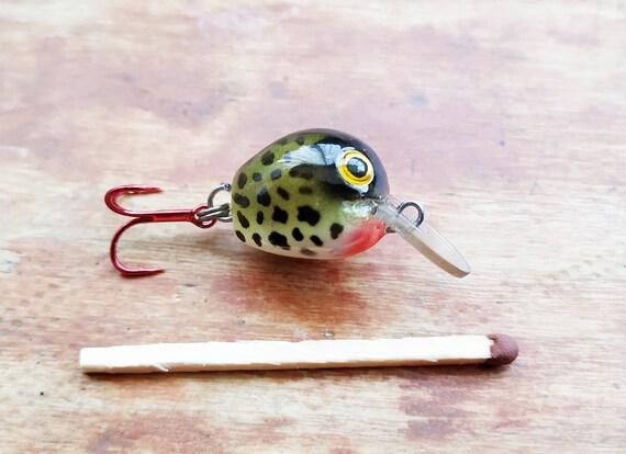 Micro leurre ultra léger en bois fait main, 1,5 cm - 0,6 pouce - France