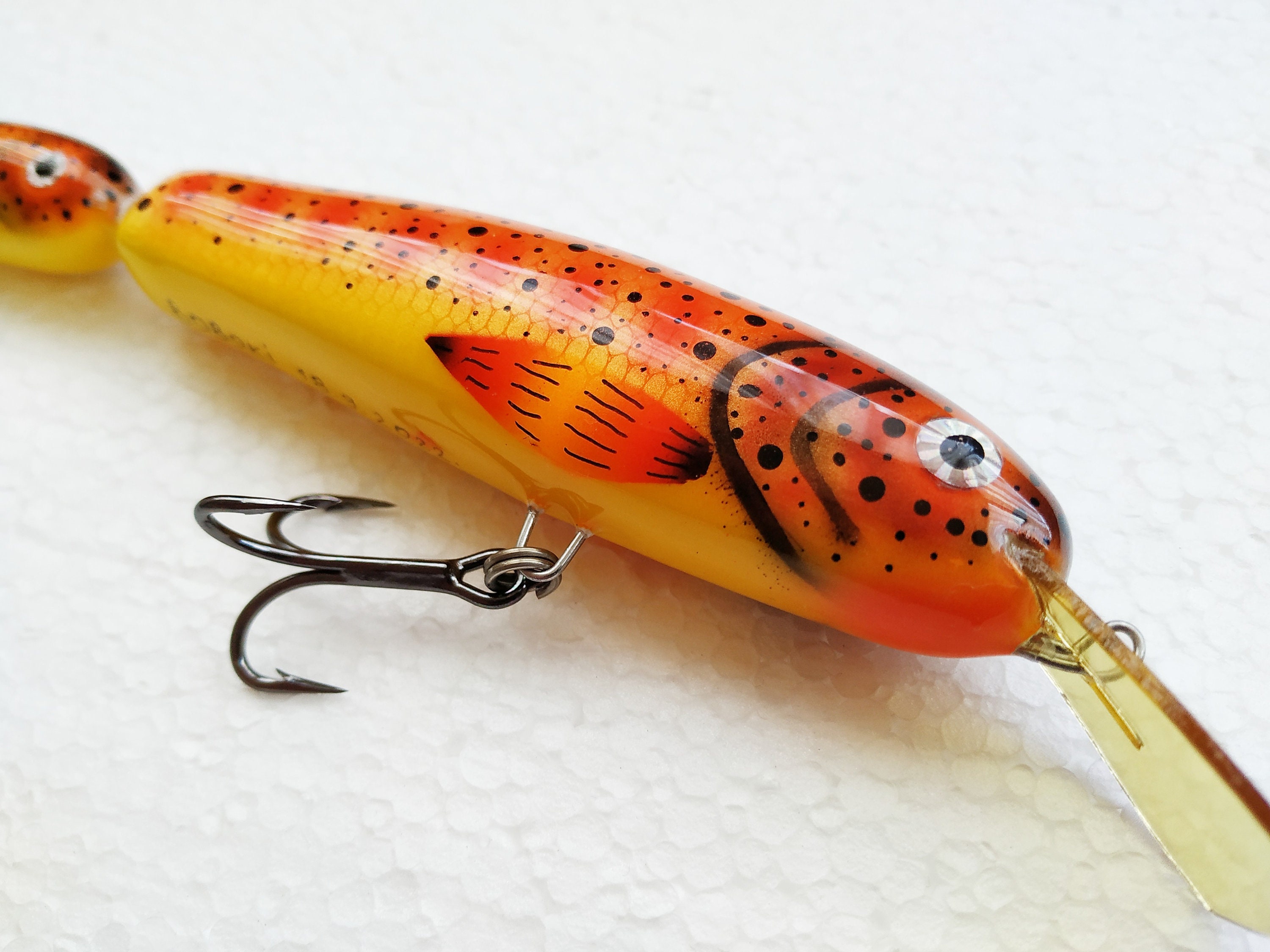 15 Cm 6'' Handmade Jointed Wooden Lure Etsy
