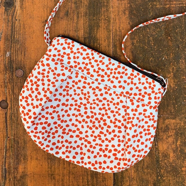 Kleine Umhängetasche aus Canvas - Festival-Tasche - handgemacht