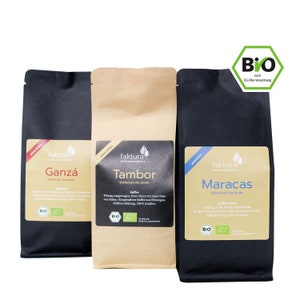 Premium Kaffee Geschenk Set 3 x 250g BIO, FAIR & SOZIAL aus Rösterei produziert von Menschen mit Beeinträchtigung Bild 1