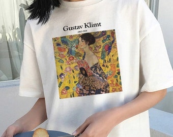 T shirt klimt pull and bear sale