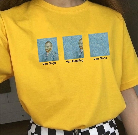 Vincent Van Gogh Shirt Mens , Van Going , Van Gone , Van Gogh Tshirt Women , Grunge Aesthetic Clothing , Scream T Shirt , Art Lover Gift