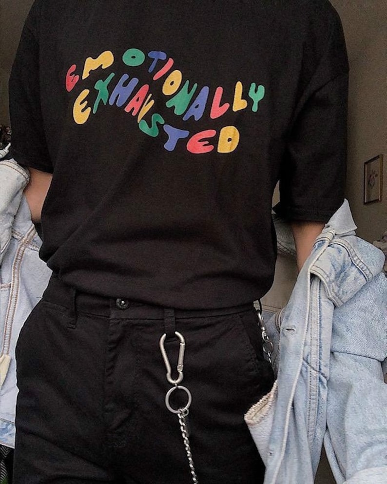 Emotionally Exhausted Shirt Aesthetic Shirt Tumblr Tshirt - Etsy Canada