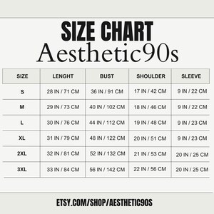 Puede incluir: Tabla de tallas para ropa en tallas S a 3XL. La tabla muestra las medidas en pulgadas y cent&iacute;metros para la longitud, el busto, el hombro y la manga.
