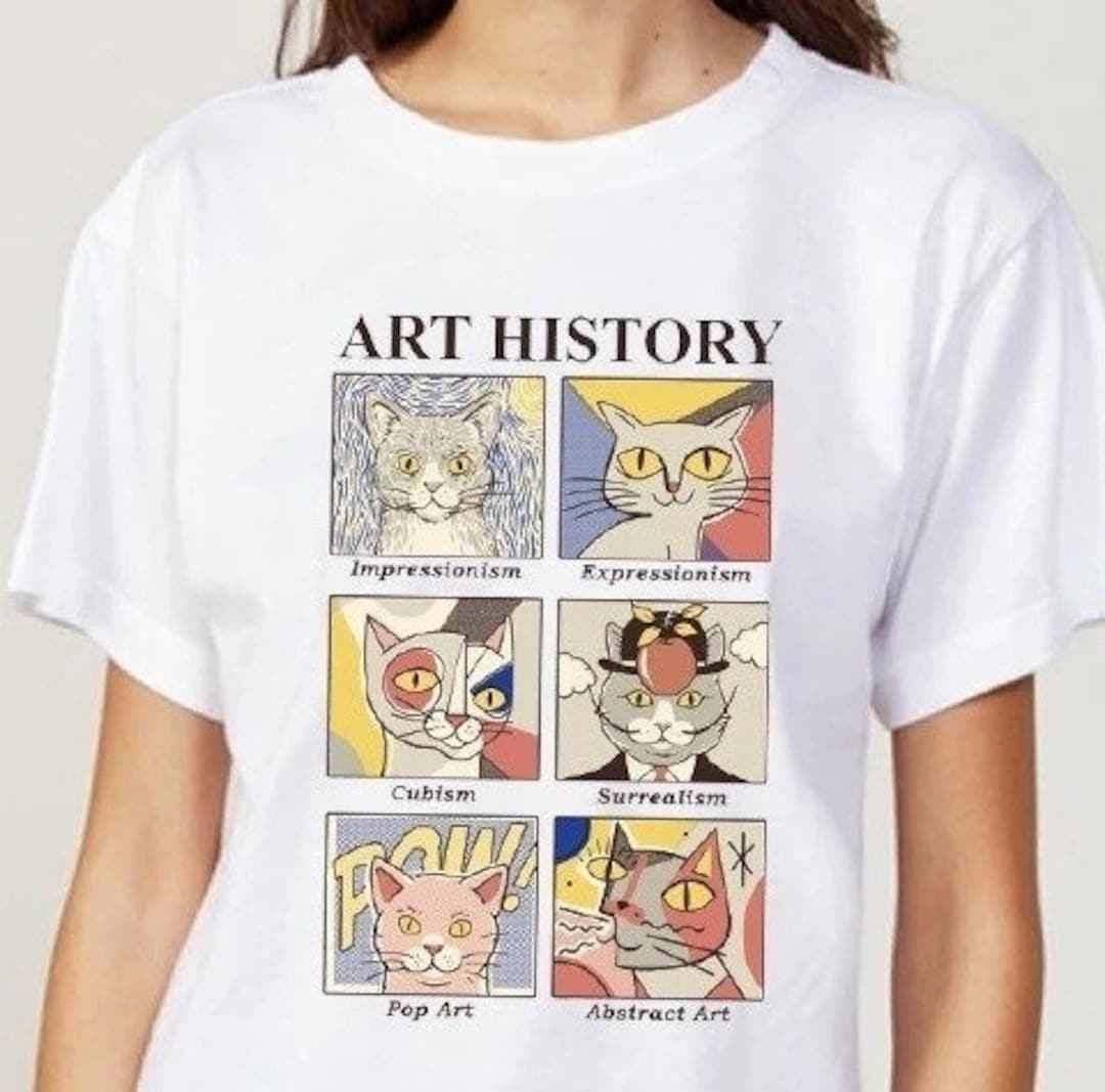 Art History Shirt , History of Art Tshirt , Cat Lover Gift