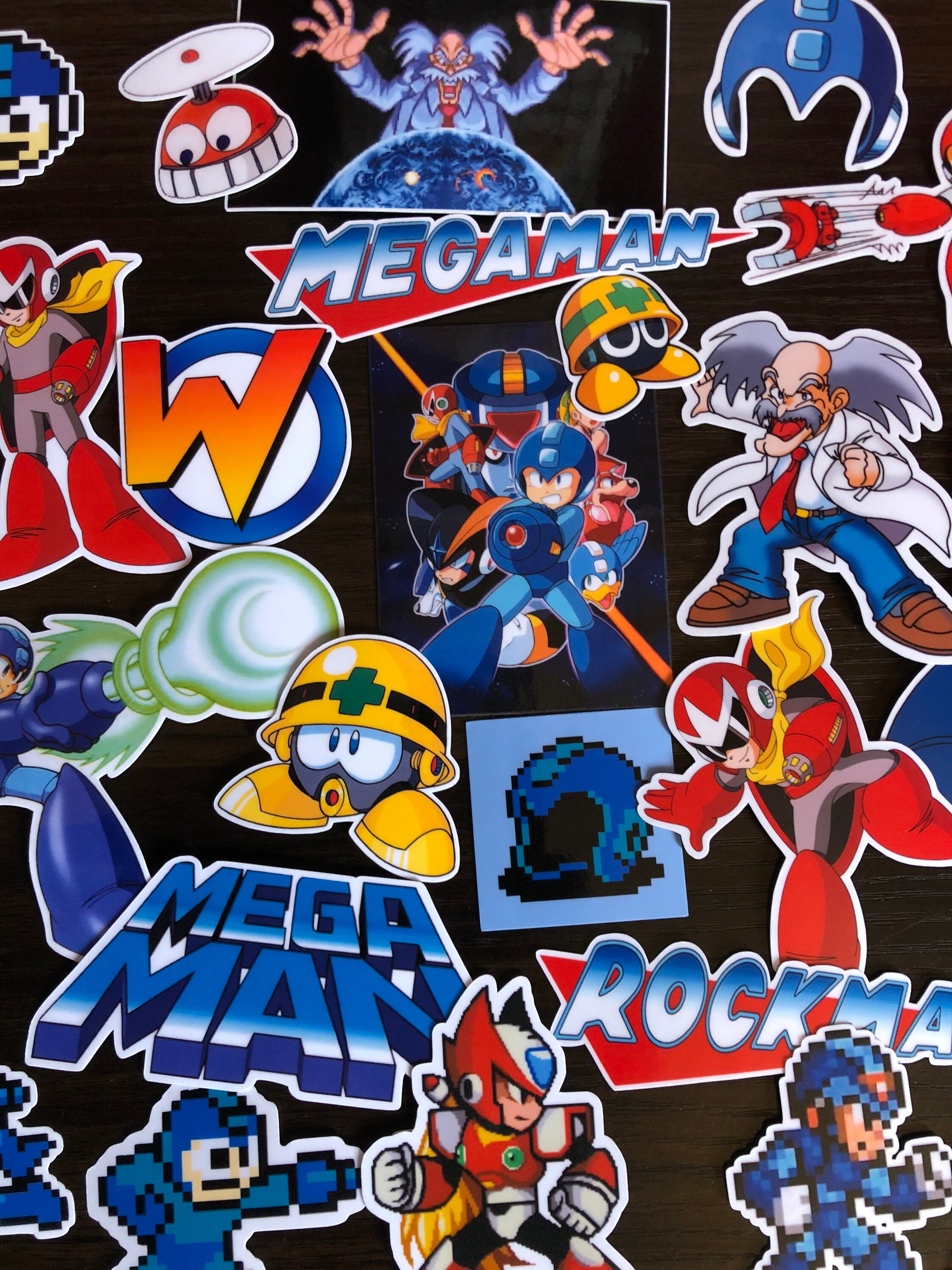 Mega Mann Video Game Sticker Pack Rock Man Perfect For Phones 