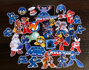 Mega Mann! Video Game sticker pack! Rock man! - Perfect for phones/ laptops!