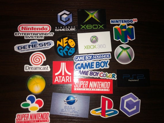 Video Game Console Logos Waterproof Perfect For Laptops Etsy Uk