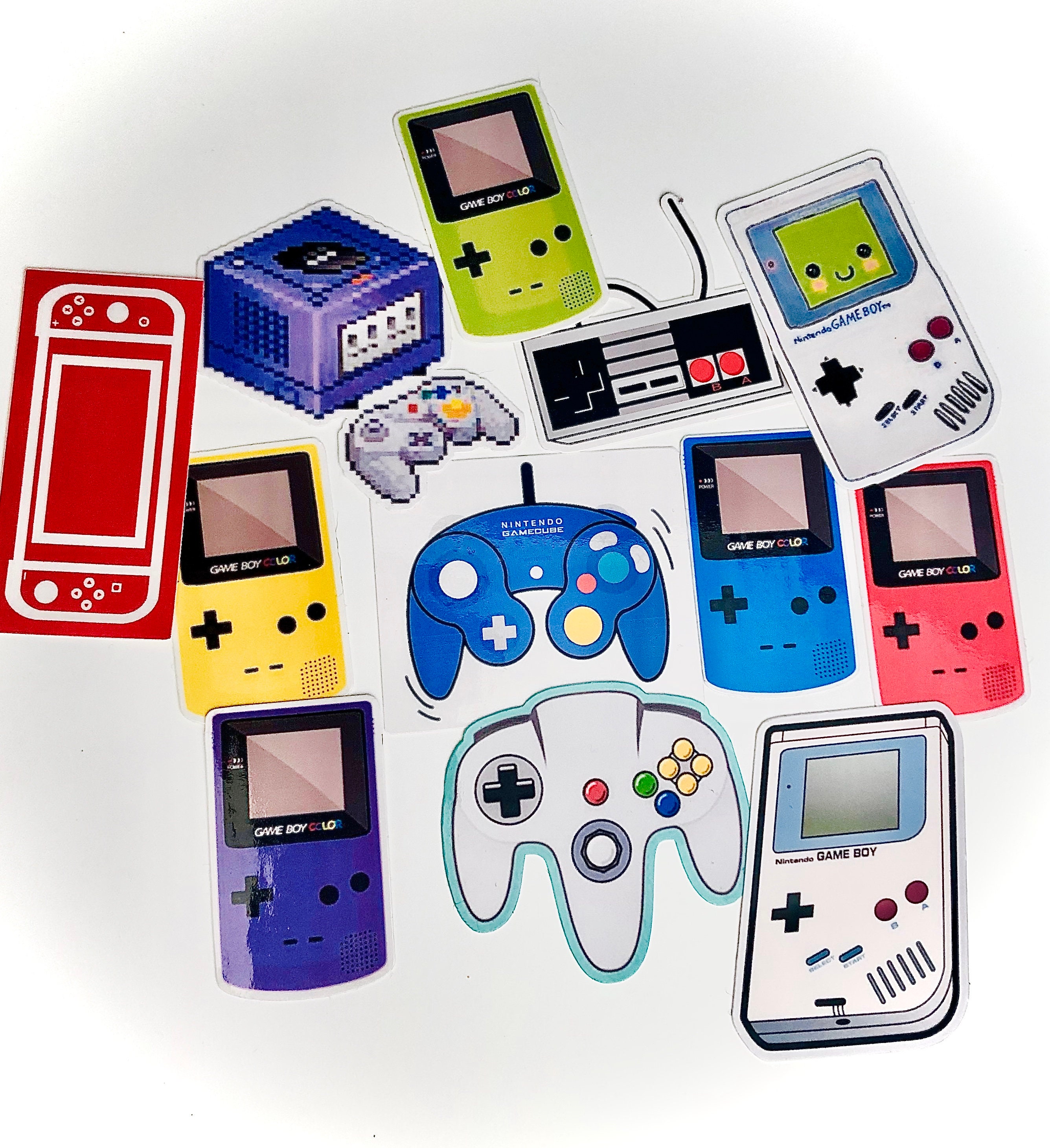 Handheld Systems 12pc. Set Gameboy Decal Gameboy Sticker | Etsy