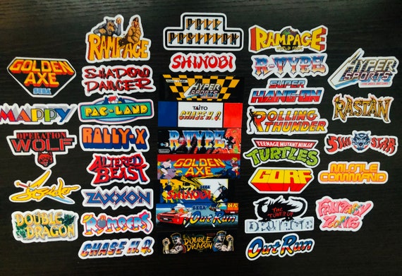 Huge Arcade Sticker Pack 3 arcade Stickers Arcade Games - Etsy