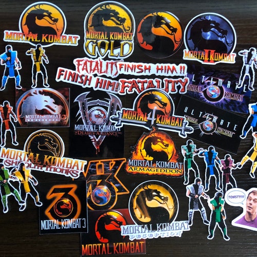 Fighting Game Sticker Pack Kombat Stickers Waterproof Etsy