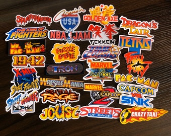 Arcade lovers part 2! Arcade stickers - Waterproof stickers - Laptop and Phone Stickers