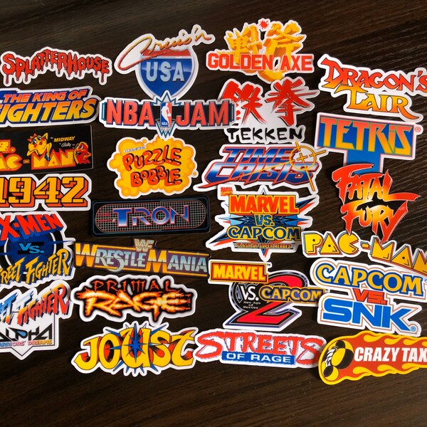 Arcade lovers part 2! Arcade stickers - Waterproof stickers - Laptop and Phone Stickers