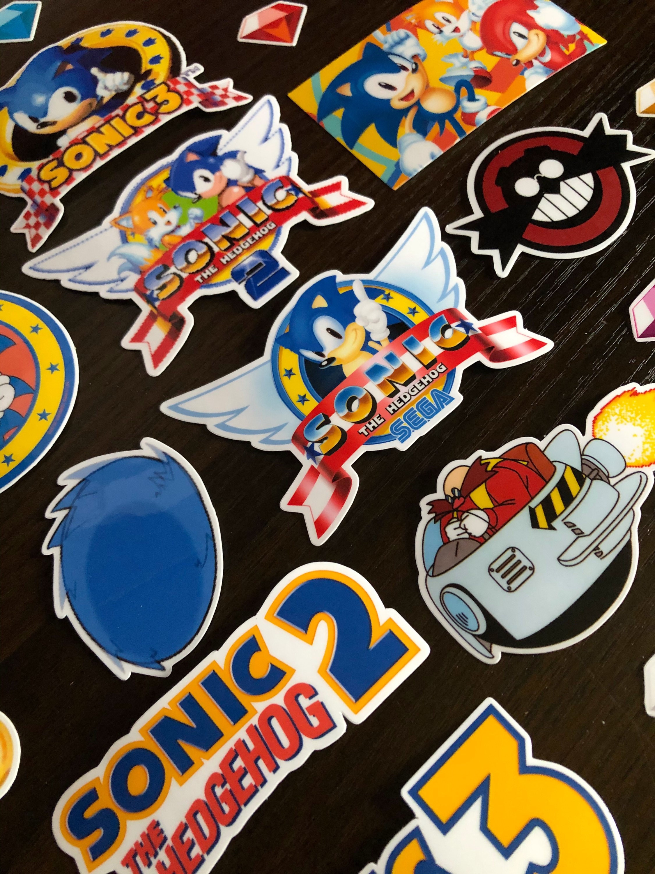 Classic Sonic the Hedgehog Stickers - Waterproof Laptop Decals - Etsy