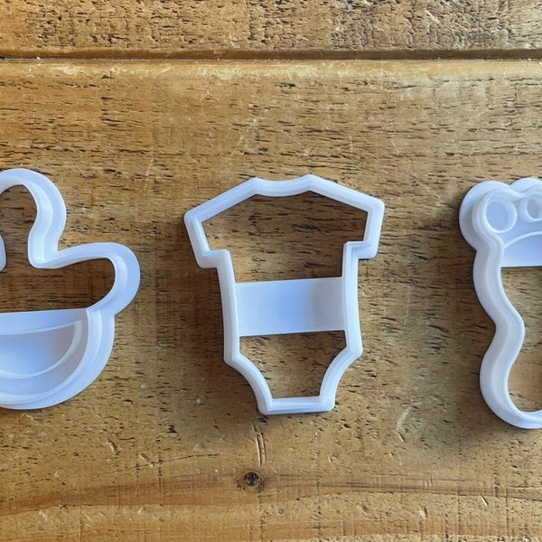 New Baby Cookie Cutters, New Baby Fondant Cutters, New baby Party Treats, New Baby Cupcake Toppers,  Fondant Cutters, New Baby, UK seller