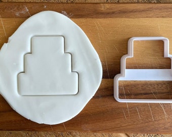 Bruidstaart Cookie Cutters, Cake Topper Cutters, Fondant Cutter, Custom Cookie Cutter, UK verkoper, 3D Geprint