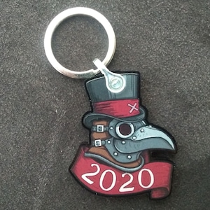 doctor p the plague doctor keyring