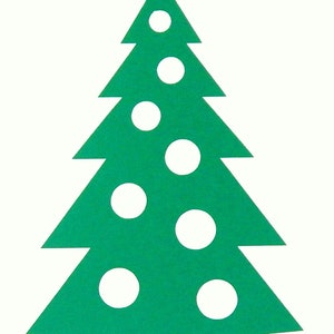 Christmas Tree Vinyl Decal Sticker for window,car,truck,laptop,etc.