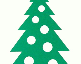 Christmas Tree Vinyl Decal Sticker for window,car,truck,laptop,etc.