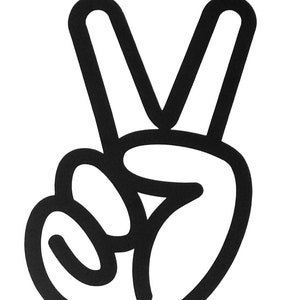 Peace Symbol,Peace Hand Sign Vinyl Decal Sticker for window,car,truck,camper,motorbike,laptop,etc.