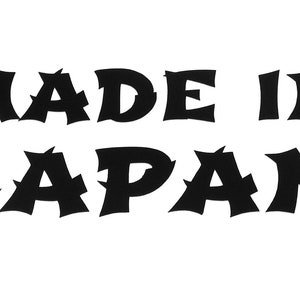 Made In Japan Vinyl Decal Sticker for car,truck,window,van,motorbike,camper,laptop,etc.