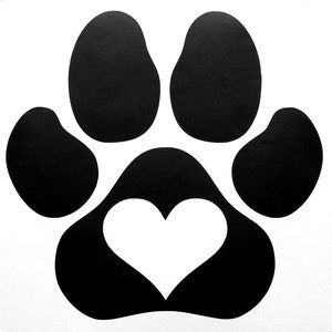 Love Paw Print Auto Body Fenster Stoßstange Vinyl Aufkleber Aufkleber