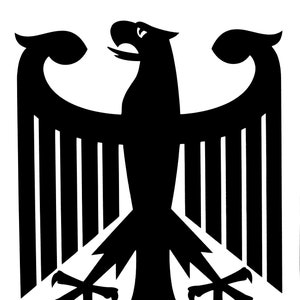 German Eagle Coat Of Arms Deutschland Vinyl Decal Sticker for car,window,van,laptop,etc.