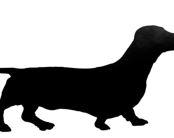 Adhesivo de vinilo con diseño de perro salchicha para ventana, coche, furgoneta, autocaravana, ordenador portátil, etc.