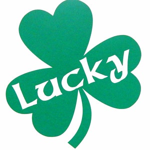 Lucky Shamrock,St.Patrick&#39;s Day Vinyl Decal Sticker