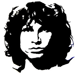 Jim Morrison Portrait Vinyl Decal Sticker for car,truck,window,laptop,etc