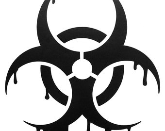 Biohazard Blood Symbol Vinyl Decal Sticker for window,car,truck,van,laptop,etc.