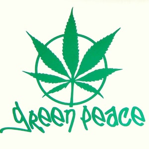 Green Peace Vinyl Decal Sticker voor auto, vrachtwagen, raam, laptop, bestelwagen, enz.