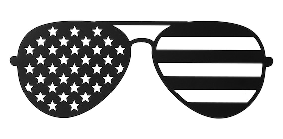 Aviator Sunglasses American Flag Vinyl Decal Sticker for - Etsy
