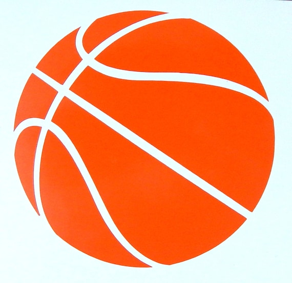 Basketball Vinyl Decal Sticker for Etsy