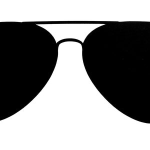 Aviator Sunglasses Vinyl Decal Sticker for car,truck,window,laptop,etc.