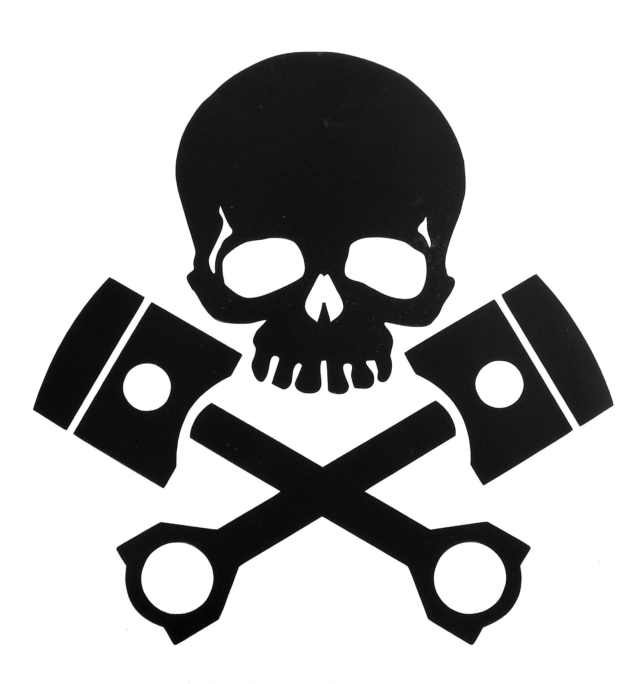 Skull Vinyl Decal Sticker for car,truck,window,van,motorbike,laptop,etc.