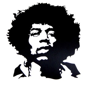 Jimi Hendrix Portrait Vinyl Decal Sticker for car,truck,window,laptop etc