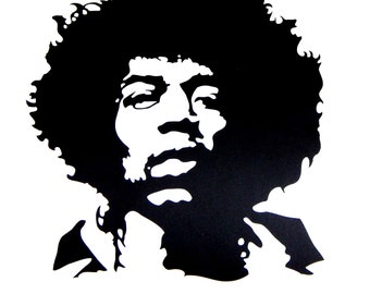 Jimi Hendrix Portrait Vinyl Decal Sticker for car,truck,window,laptop etc