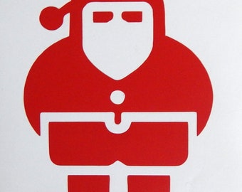 Weihnachtsmann, Weihnachten Vinyl Aufkleber Sticker