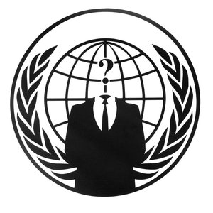 Anonymous Globe Question Mark Vinyl Decal Sticker for car,truck,window,laptop,etc.